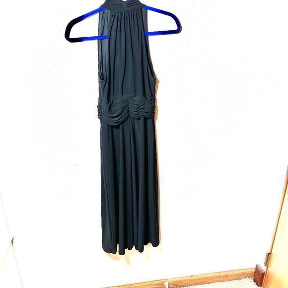Evan-Picone Black Halter Midi Dress – Size 6‎ - Picture 5 of 8